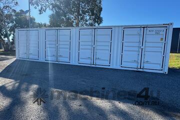 Container Shipping 40ft High Cube Side Opening 4 Door 1x Trip