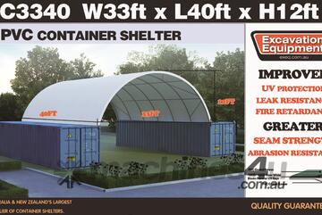 Heavy duty 40ft Container Shelter, No End Wall