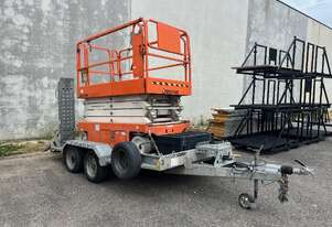 Scissorlift, 32ft electric and trailer