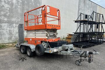 Scissorlift, 32ft electric and trailer