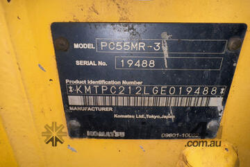 Komatsu PC55MR-3 Excavator (Rubber Tracked)