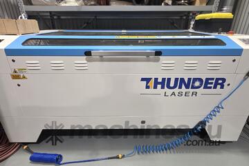 CO2 Laser Cutter and Engraver with many Accessories. High Power = 130W, and Large Bed = 1600x1000