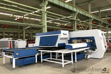 Yawei Turret Punch & Shear Combination with Material Library & Parts Sorting
