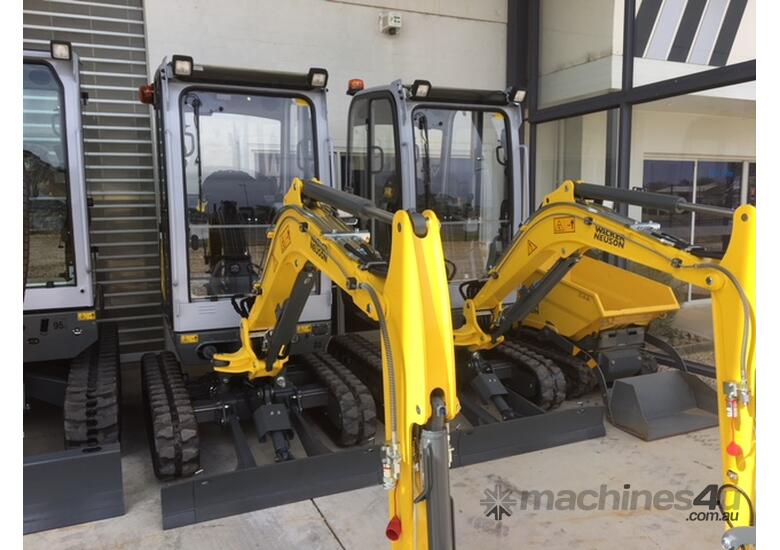caption WACKER NEUSON 2023 ET18vds cabin hyd powertilt quick hitch ( 2.1 T ) CABIN EXCAVATOR