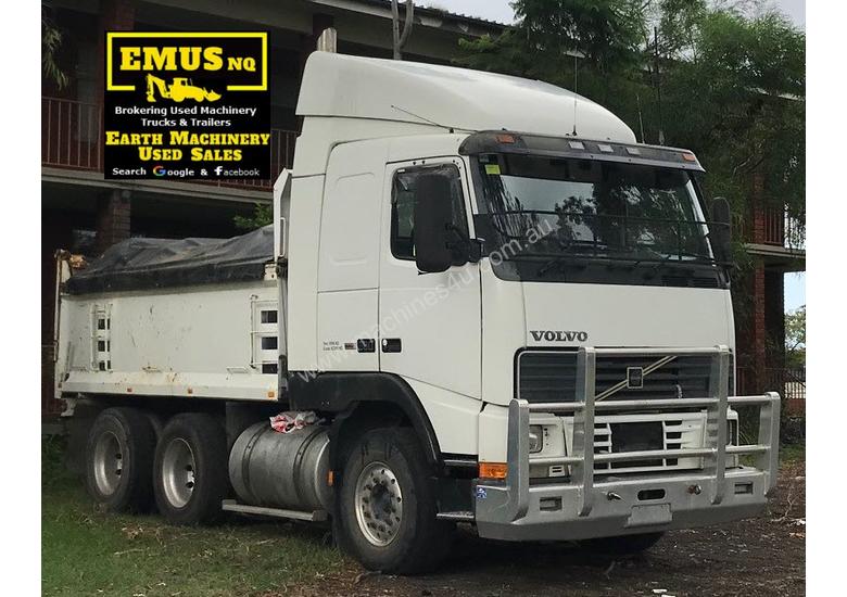 caption 2002 Volvo FH-16 Tandem Tipper & Dog Trailer. TS455