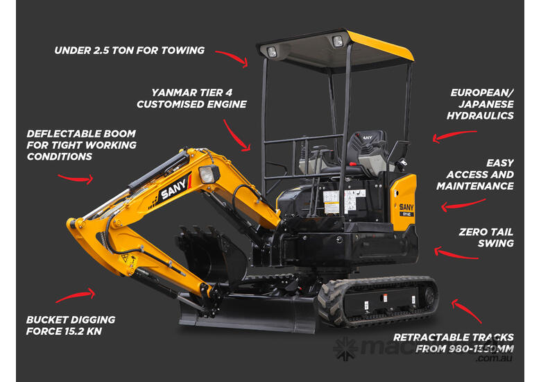 New 2020 Sany SY16C Mini Excavators in PAKENHAM, VIC
