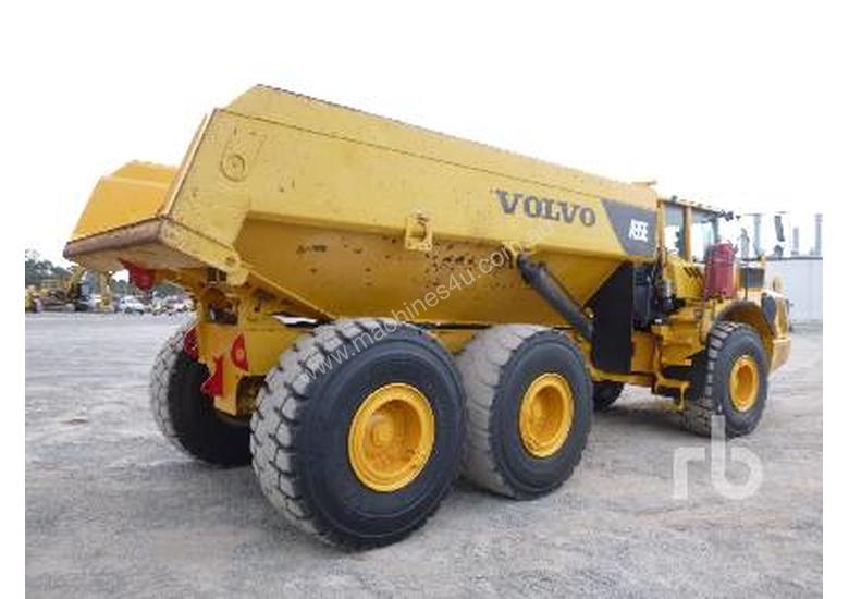 caption VOLVO A35E Articulated Dump Truck