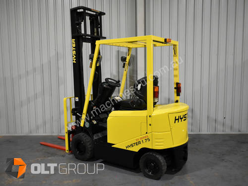 Hyster Electric Forklift 1750kg 2 Stage Sideshift 1323 Low Operating Hours Battery Test & Report