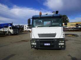 2006 Iveco Stralis AD/AT 405 8x4 Rigid Flat Bed Truck with 8 Tonne Hiab Crane - picture0' - Click to enlarge