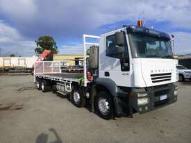 2006 Iveco Stralis AD/AT 405 8x4 Rigid Flat Bed Truck with 8 Tonne Hiab Crane - picture1' - Click to enlarge