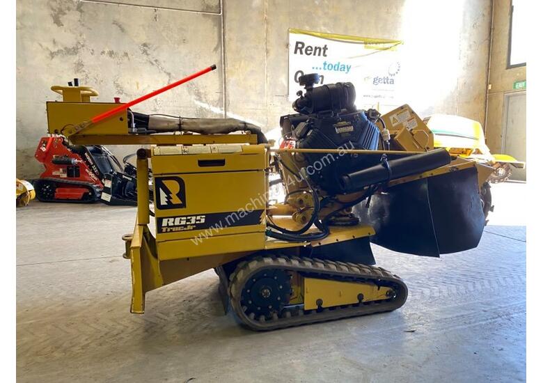 caption Rayco RG35 Trac Stump Grinder