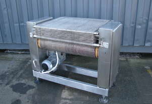 STAINLESS STEEL Motorised Chain Mesh Belt Conveyor - 0.8m long