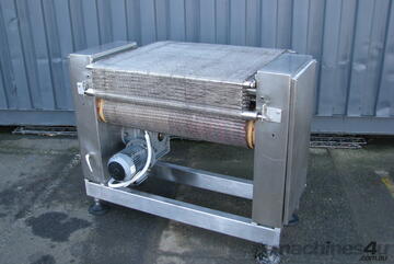 STAINLESS STEEL Motorised Chain Mesh Belt Conveyor - 0.8m long