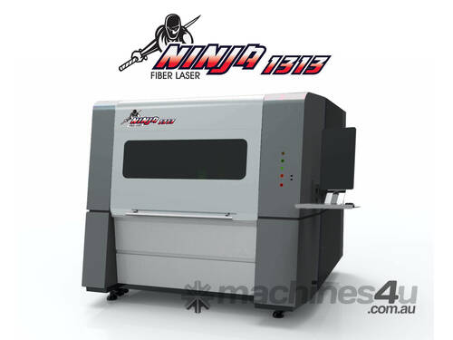 Ninja Series Fiber Laser. Small footprint. Big performance. 1kW IPG, 1.3x1.3m,  Raytools AF head