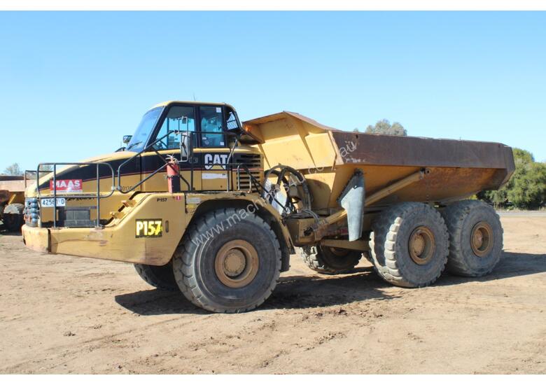 caption Caterpillar 740 Articulated Dump Truck
