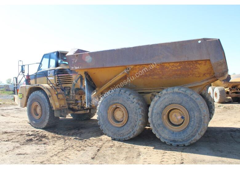 caption Caterpillar 740 Articulated Dump Truck