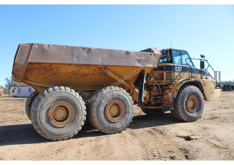 caption Caterpillar 740 Articulated Dump Truck