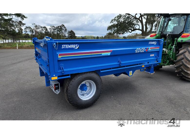 caption STEWART TRAILERS EDGE 4 TIPPER DROP SIDE TIPPING TRAILER