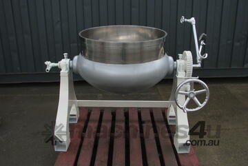 Stainless Steel Tilting Jacketed Cooker Kettle Bowl - 90L