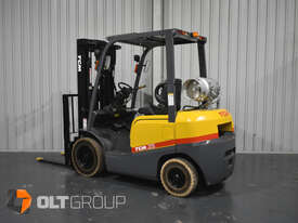 TCM 2.5 Tonne Forklift LPG 4800mm Container Mast Sideshift Markless Solid Tyres - picture0' - Click to enlarge