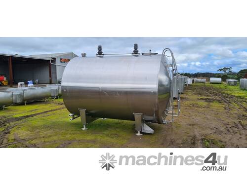 STAINLESS STEEL TANK, MILK VAT 8260lt