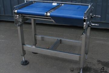 STAINLESS STEEL Double Dual Belt Conveyor - 0.5m long - Tecnologic
