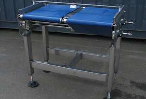 STAINLESS STEEL Double Dual Belt Conveyor - 0.5m long - Tecnologic STAINLESS STEEL Double Dual Belt Conveyor - 0.5m long - Tecnologic