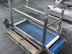 Conveyor on stainless steel stand - picture0' - Click to enlarge