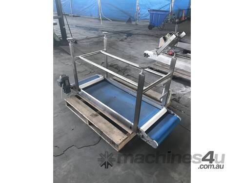 Conveyor on stainless steel stand