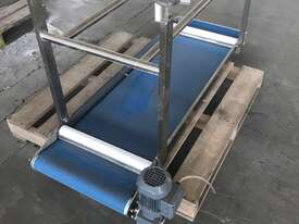 Conveyor on stainless steel stand - picture0' - Click to enlarge