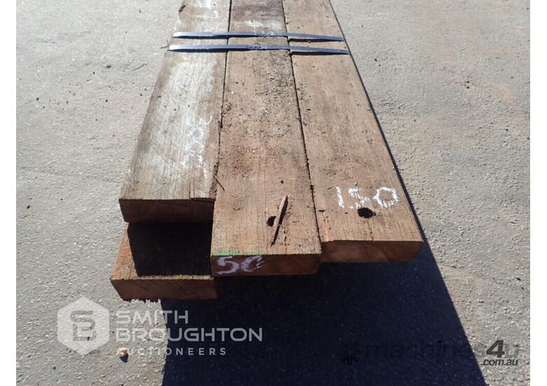 Used 9 X JARRAH TIMBER BEAMS Steel Beam Assembly in , Listed on