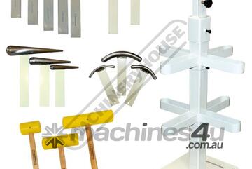Metal Restoration Mallets, Curved + T-Dollies & Stand Package Deal NM-2K1