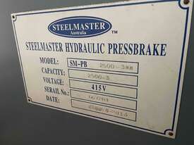 STEELMASTER CNC Press Break - 40T 2500mm - picture1' - Click to enlarge