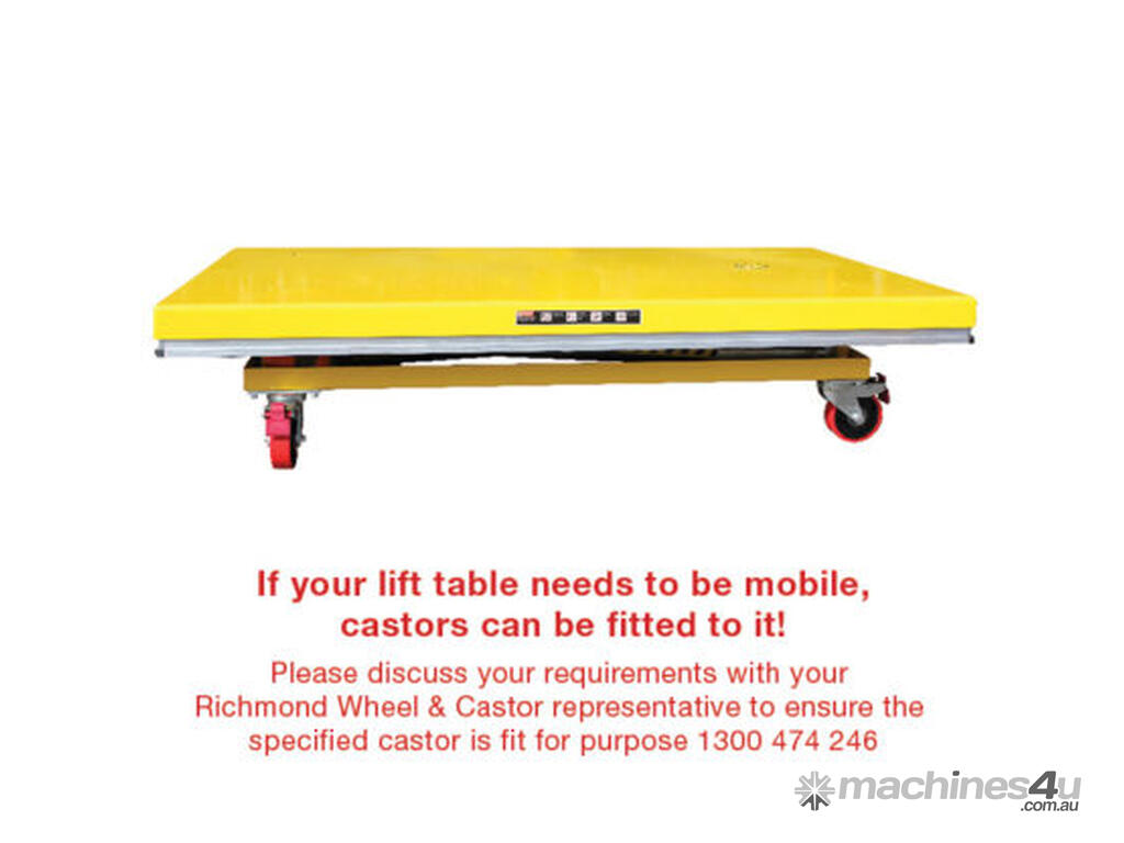 New Richmond Powered Single Scissor Lift Table 1300x820 Slr023 Scissor