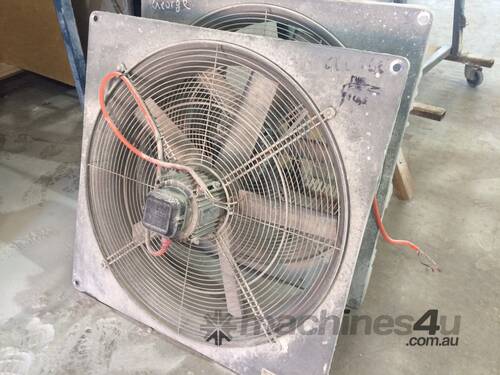 Industrial fans x4 off for dust/spray booth extraction