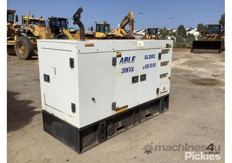 Buy Used ABLE Generator Model GL30D3 4Cylinder Diesel 1500Rpm 30Kva