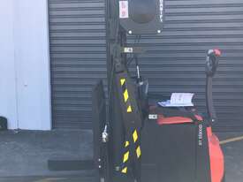 2021 TOYOTA Electric Walkie Stacker SWE120XR Lift Height 4.8m Tilt and Side Shift Functions - picture0' - Click to enlarge