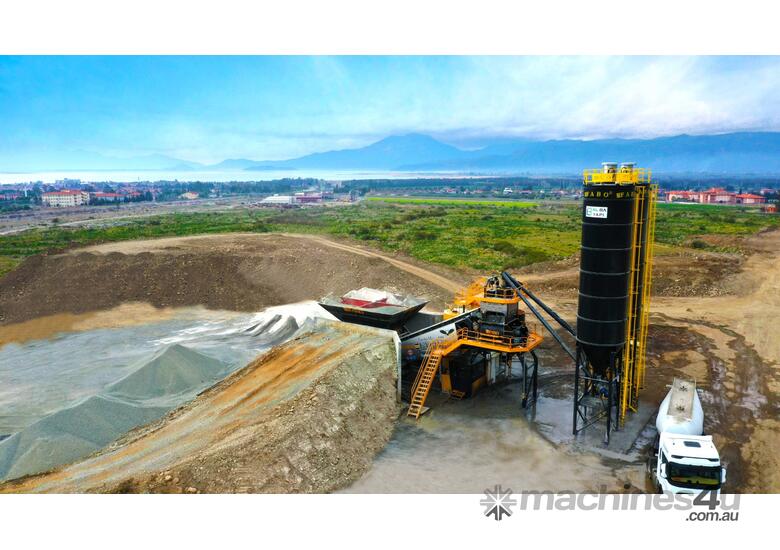 caption TURBOMIX-100 Mobile Concrete Batching Plant