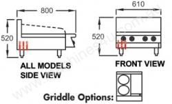 caption Goldstein PEB4S Solid Plate Electric Cooktop