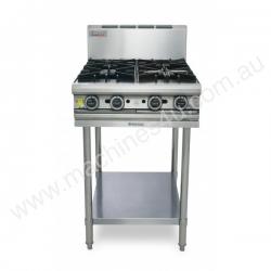 caption Trueheat T60-4 Gas Heated Cooktop With 4 Open Burn