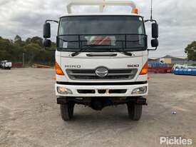 2012 Hino 500 SERIES Flatbed Crane Truck - picture0' - Click to enlarge