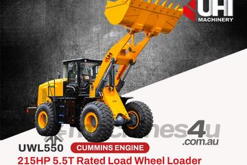 215HP Cummins Engine UWL550 5.5T Rated Load Wheel Loader