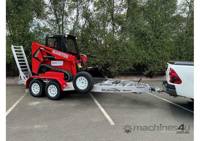 caption Manitou Skid Steer -1050 RT Loader & Trailer Package