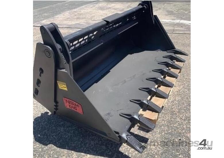 caption New NORM 2050 4 in 1 Bucket with Teeth Skidsteer