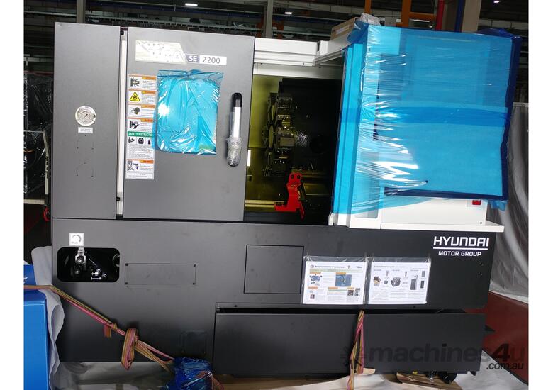 caption Hyundai-WIA SE2200 Slant Bed 2-Axis Compact CNC Lathe - In Stock, 4-6 Weeks Delivery
