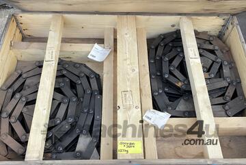 2x MetsoOutec Chain M56-B-100L conveyor system 13.9M CS Carbon Steel   in Box