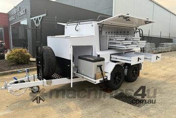 8x5 Builders Tradie Trailer White 3500KG ATM with Drawer and Fog Lights BIGMAN TRAILER