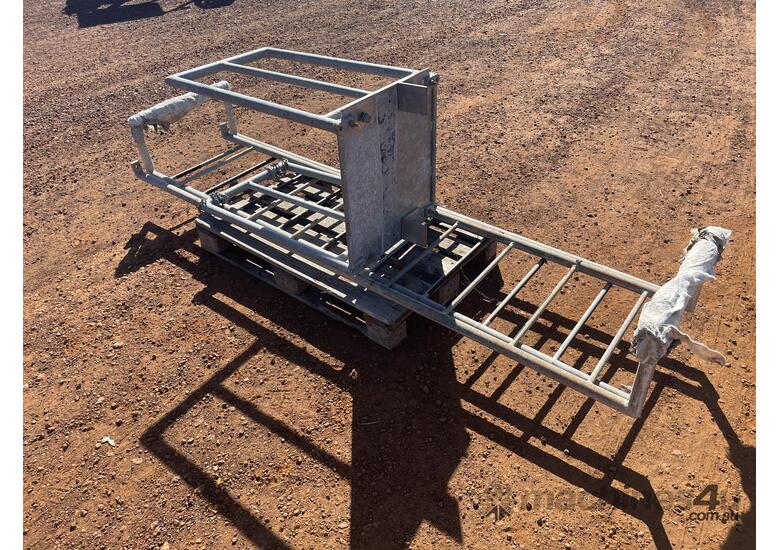 caption 1 x Galvanised Ladder and Platform.