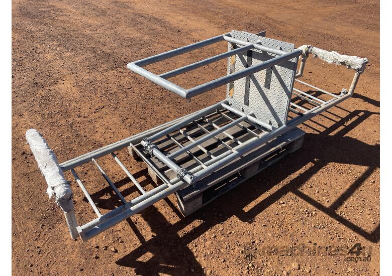 caption 1 x Galvanised Ladder and Platform.