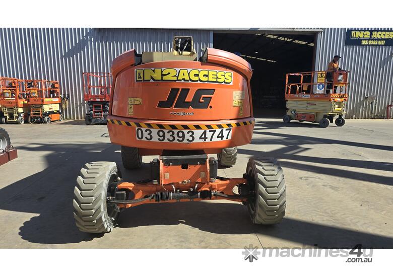 caption JLG 450AJ Articulating Rough Terrain Boom Lift